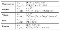 EqF equations for sensors commonly used for robotics applications